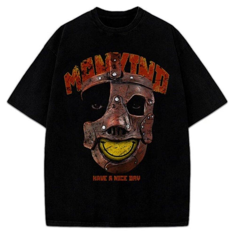 Mankind Mick Foley Have A Nice Day Wrestling Legend Graphic Streetwear Shirt - Picture 1 of 4